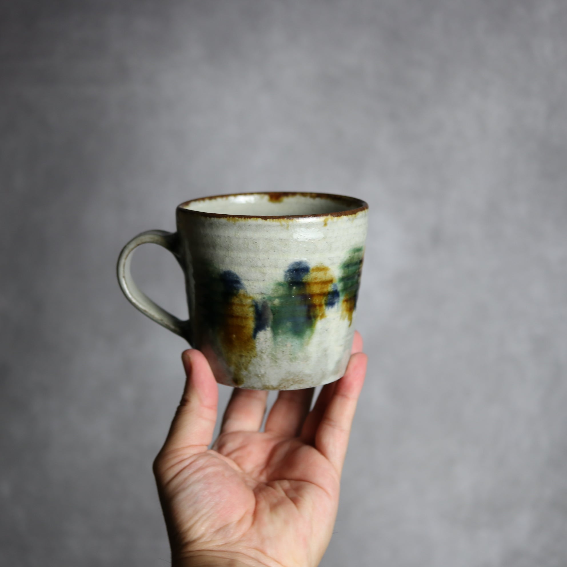 マグカップ3 三彩点打 やちむん 陶器 やちむん工房 mug