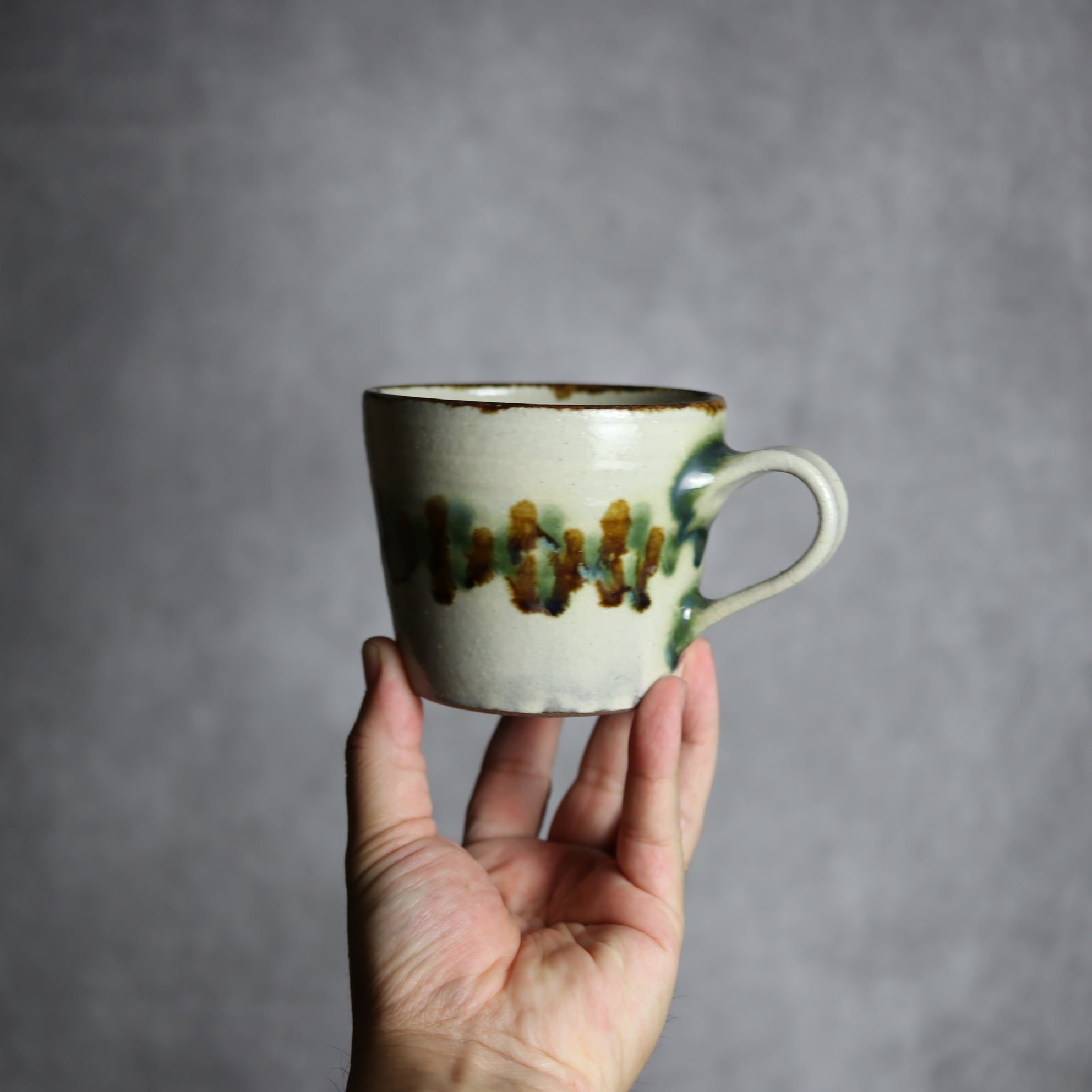 マグカップ3 三彩 点打 やちむん 陶器 やちむん工房 mug
