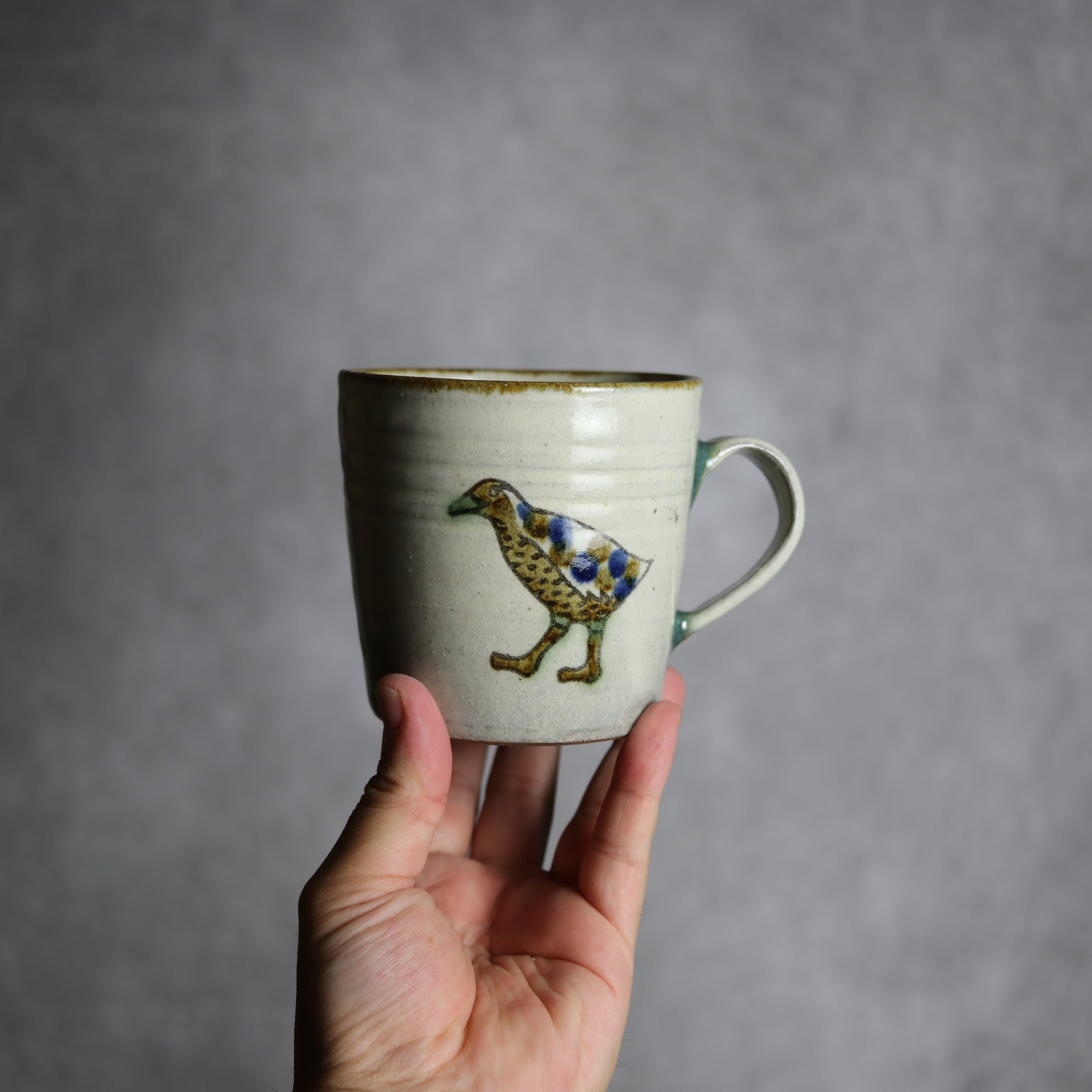 マグカップ1 飴 呉須釉 ヤンバルクイナ やちむん 陶器 やちむん工房 mug