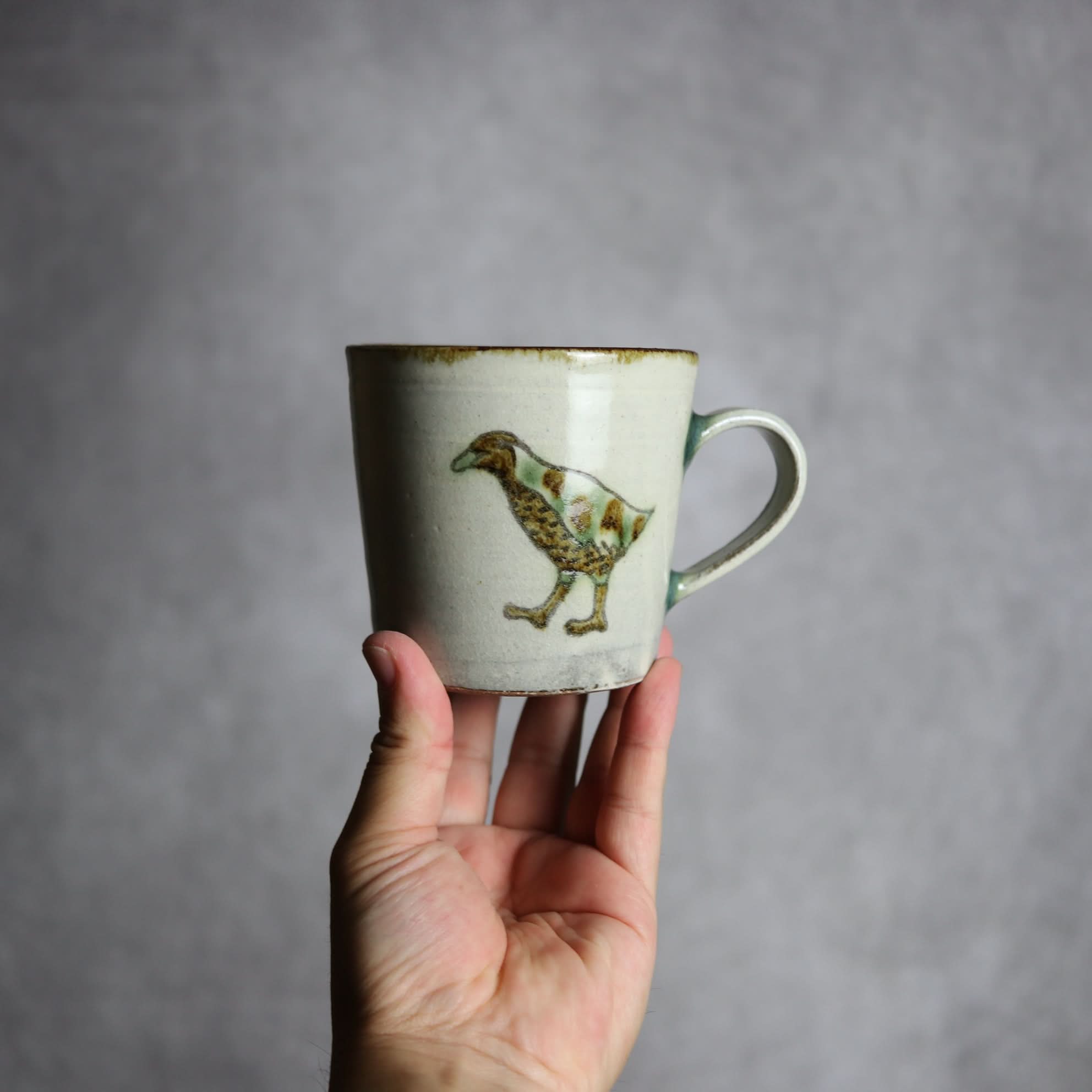 マグカップ1 三彩 ヤンバルクイナ やちむん 陶器 やちむん工房 mug