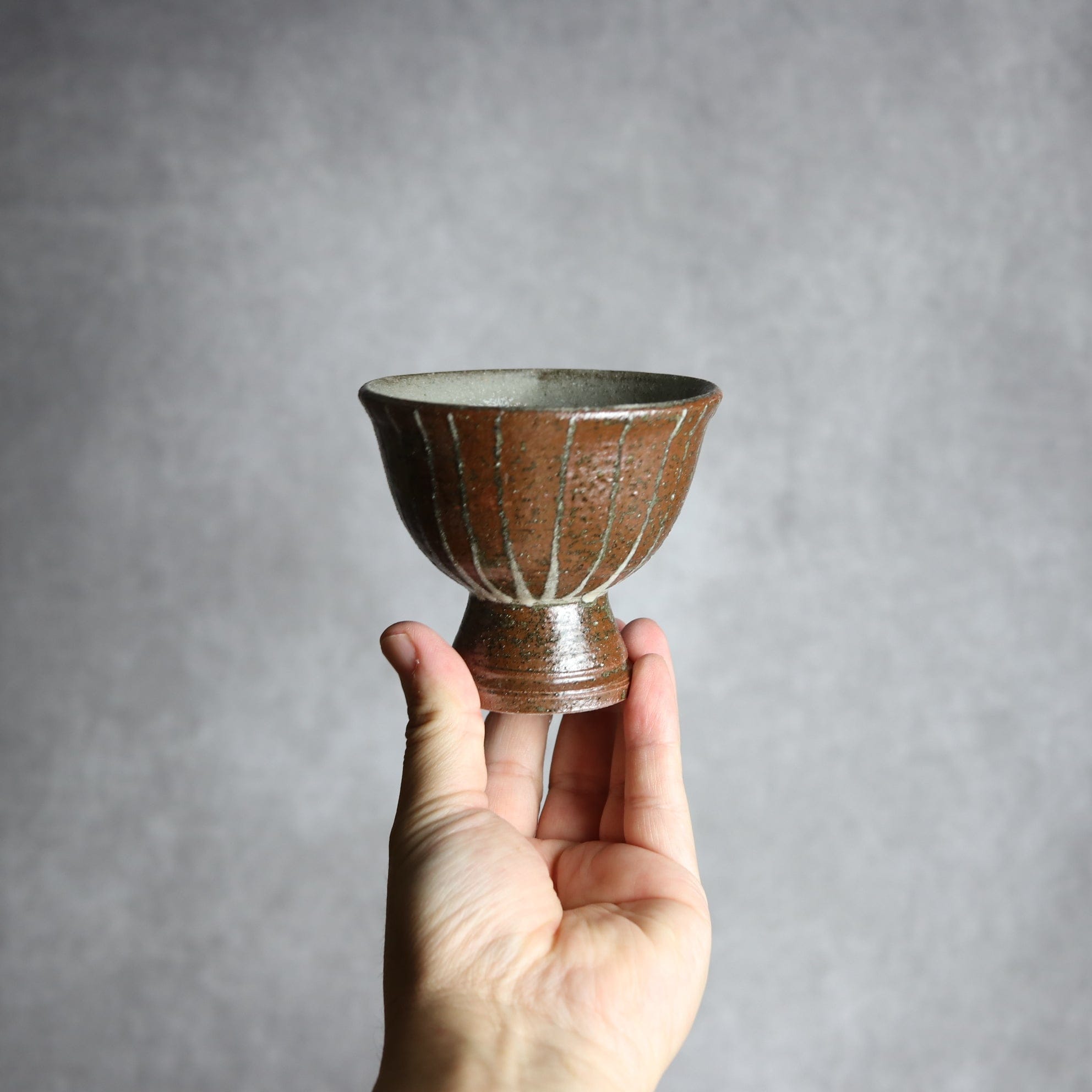 3寸高杯鉢1 イッチン ライン やちむん 陶器 栄一工房