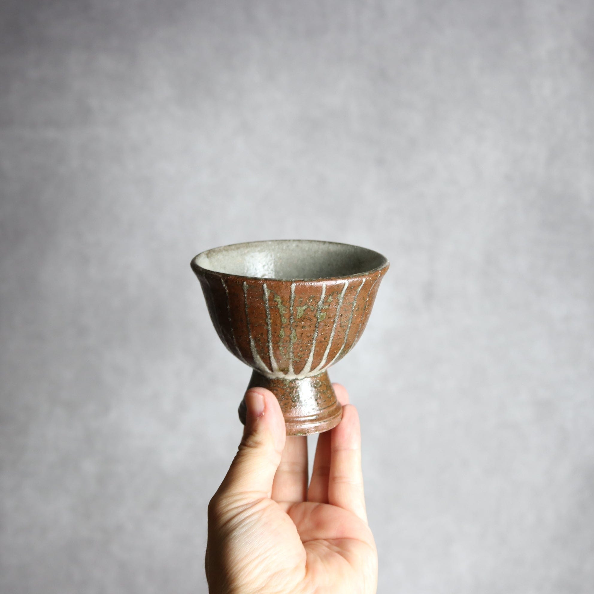 3寸高杯鉢1 イッチン ライン やちむん 陶器 栄一工房