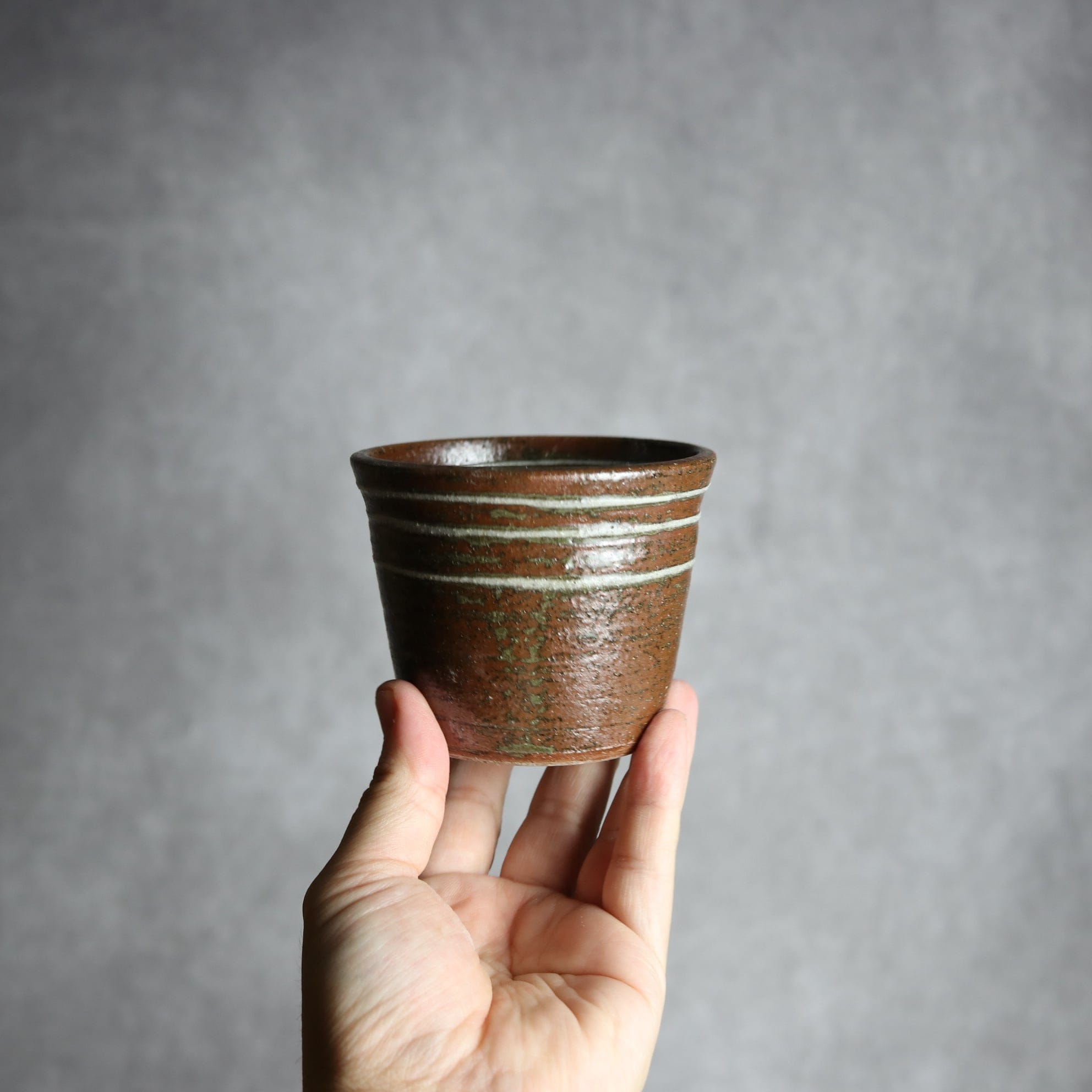 そば猪口1 イッチン ライン やちむん 陶器 榮一工房