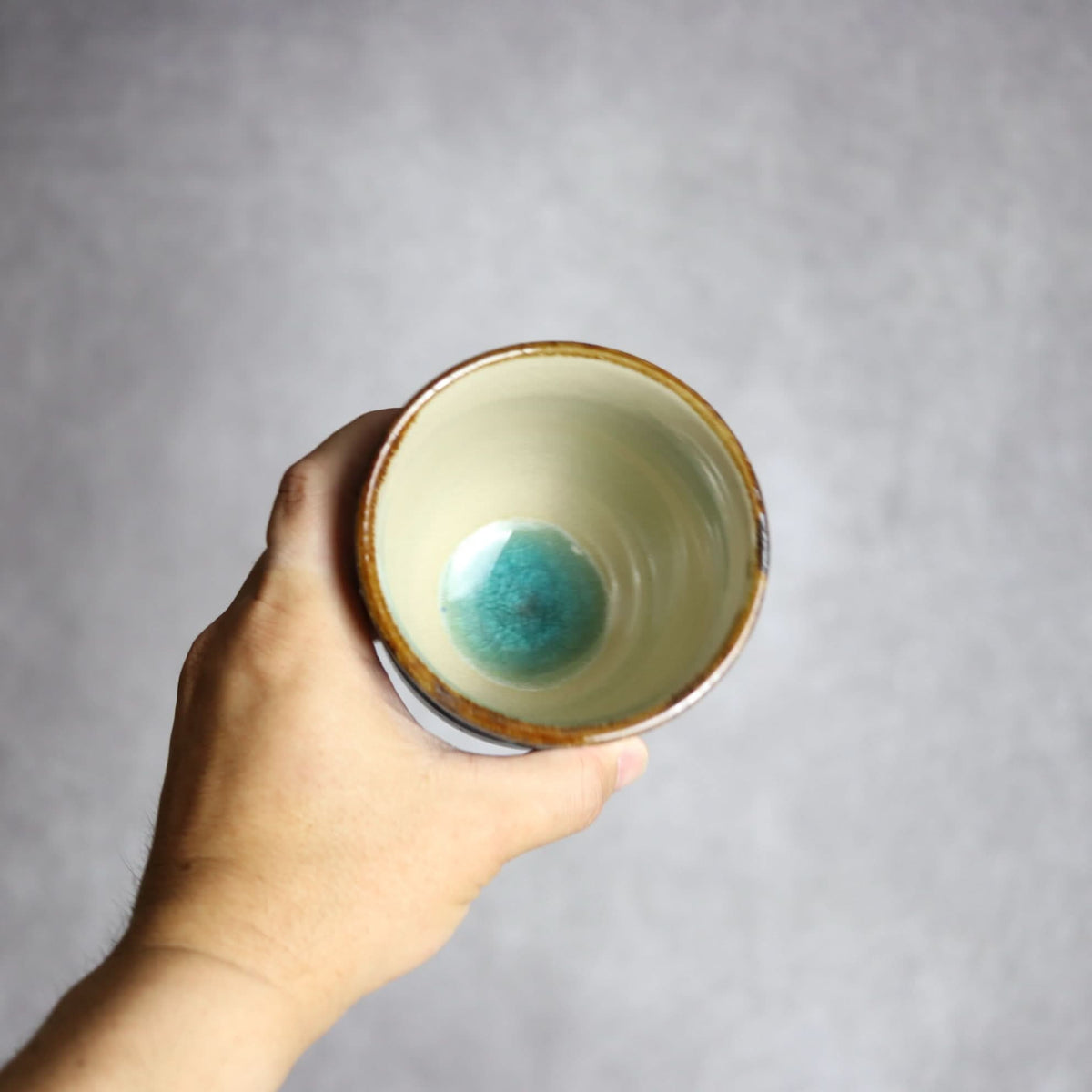 丸フリーカップ1 三彩 やちむん 陶器 エドメ陶房 やちむん 陶器.