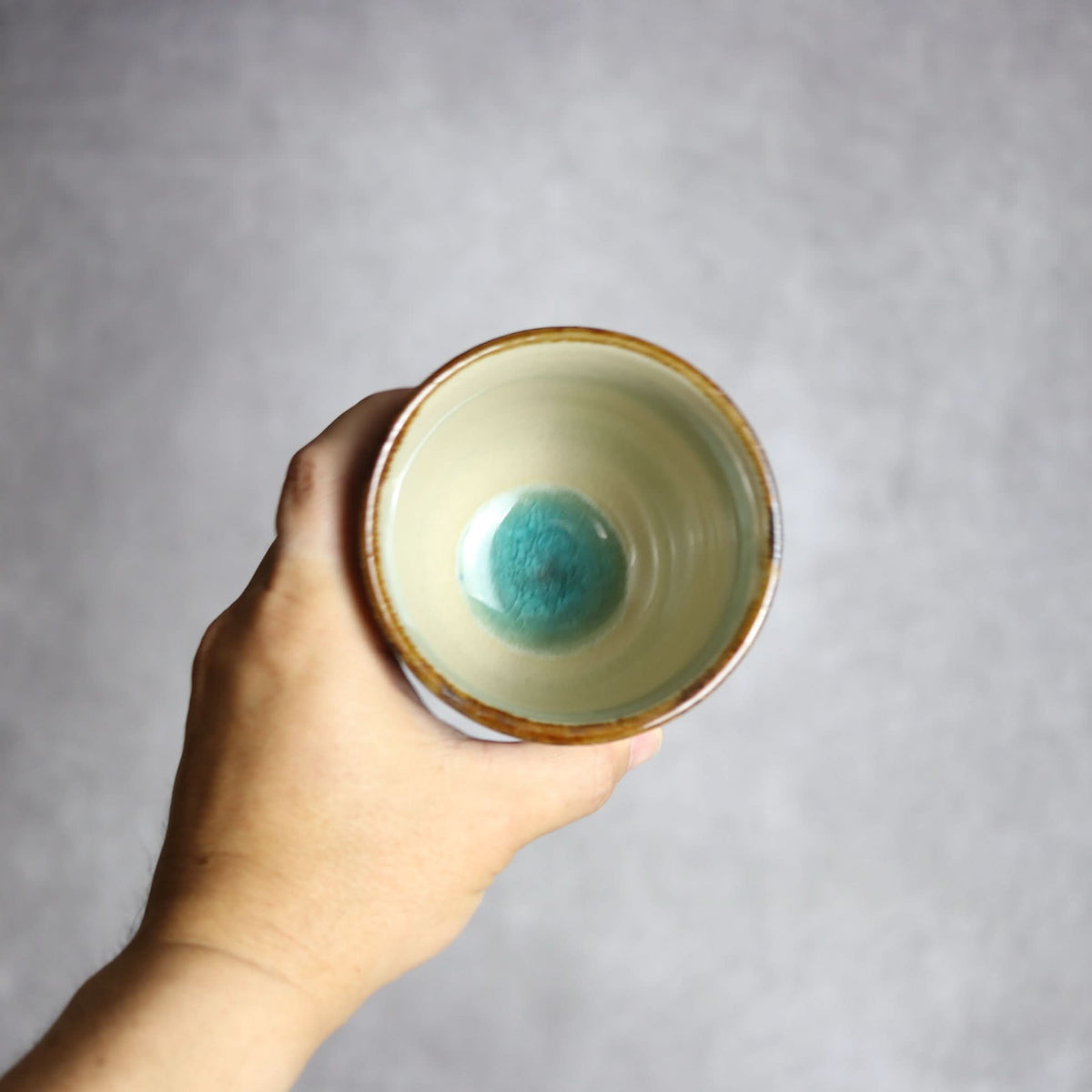 丸フリーカップ1 三彩 やちむん 陶器 エドメ陶房 やちむん 陶器.