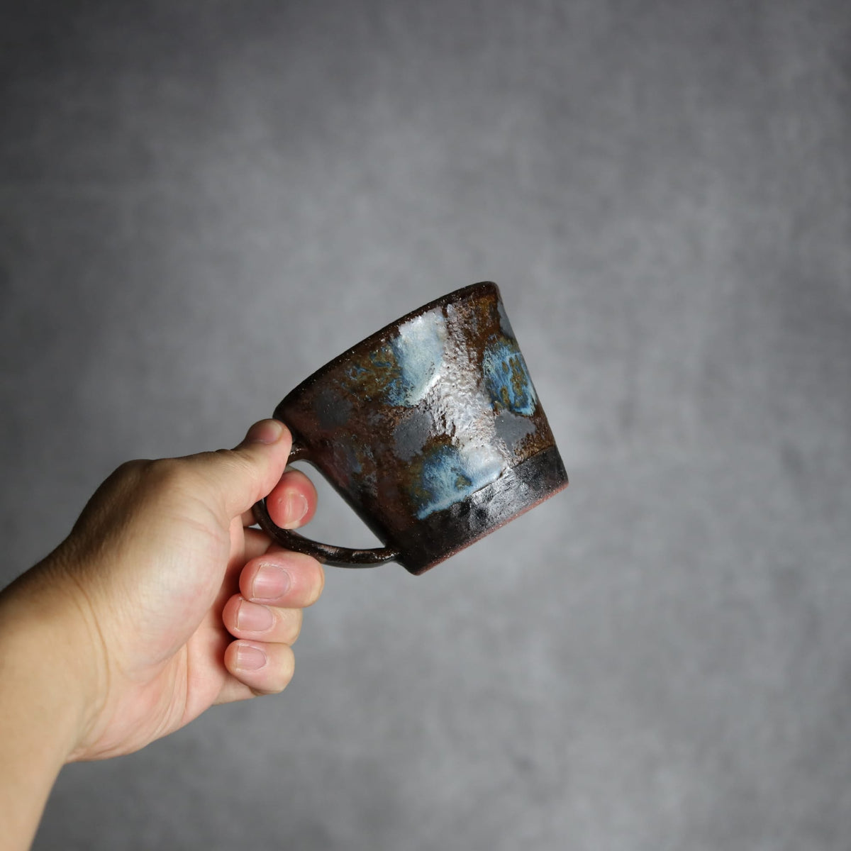 コーヒーカップ1 黒シリーズ やちむん 陶器 sui