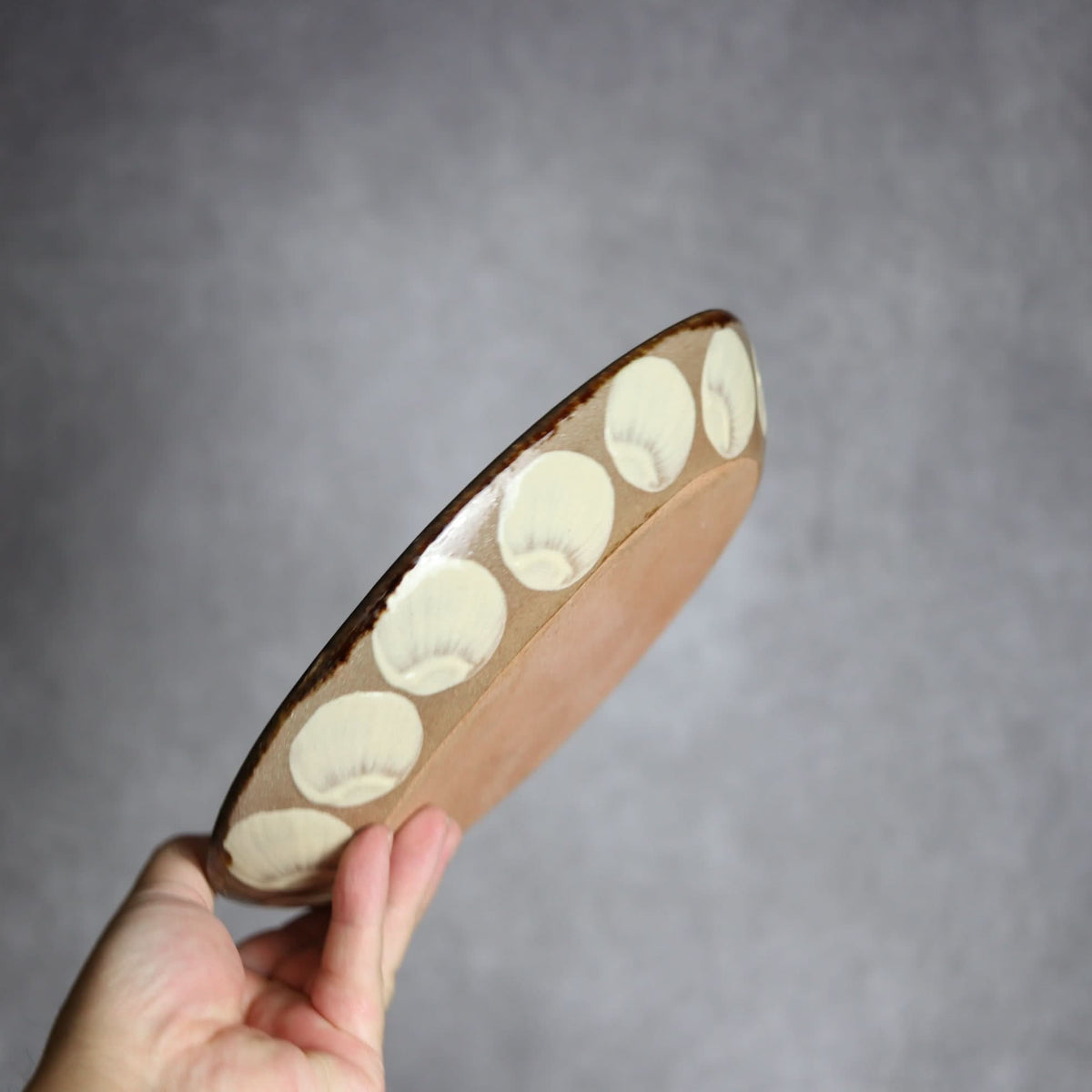 オーバル皿1 三彩紋 やちむん 陶器 エドメ陶房 やちむん 陶器.
