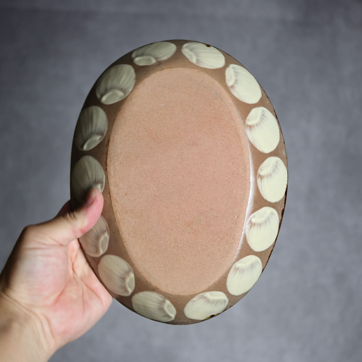 オーバル皿1 三彩紋 やちむん 陶器 エドメ陶房 やちむん 陶器.