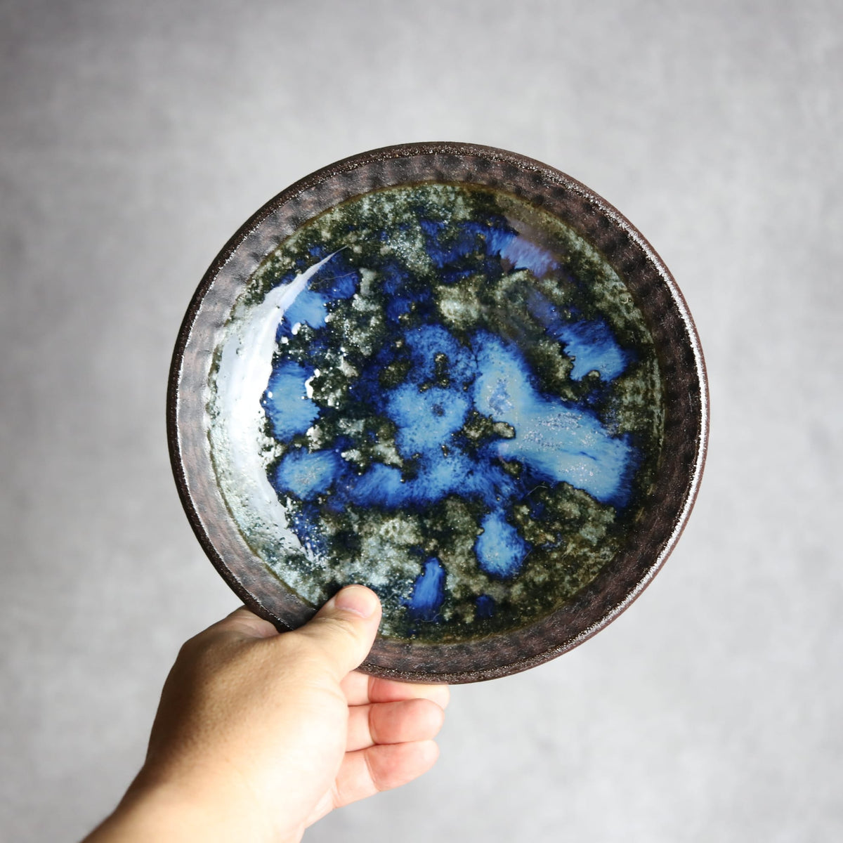 6寸皿1 孔雀 やちむん 陶器 sui