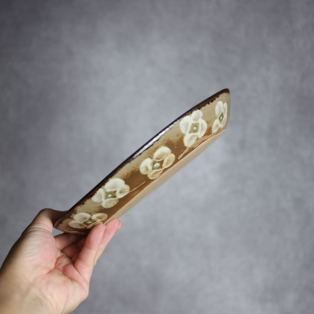 オーバル皿1 網花紋 やちむん 陶器 エドメ陶房 やちむん 陶器.