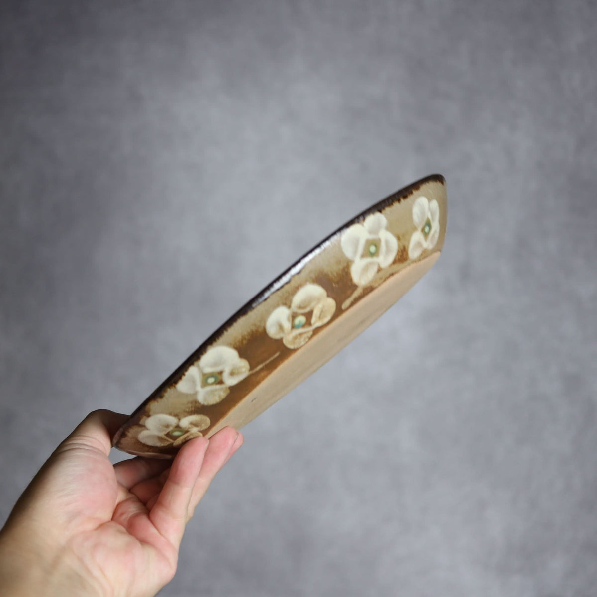 オーバル皿1 網花紋 やちむん 陶器 エドメ陶房 やちむん 陶器.