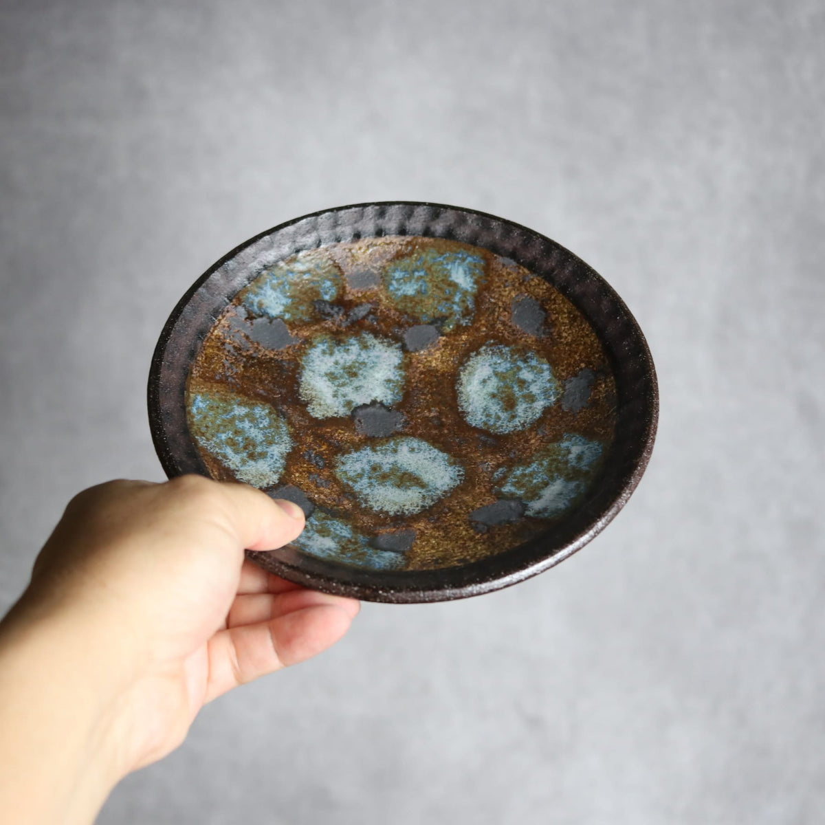 6寸皿1 黒シリーズ やちむん 陶器 sui