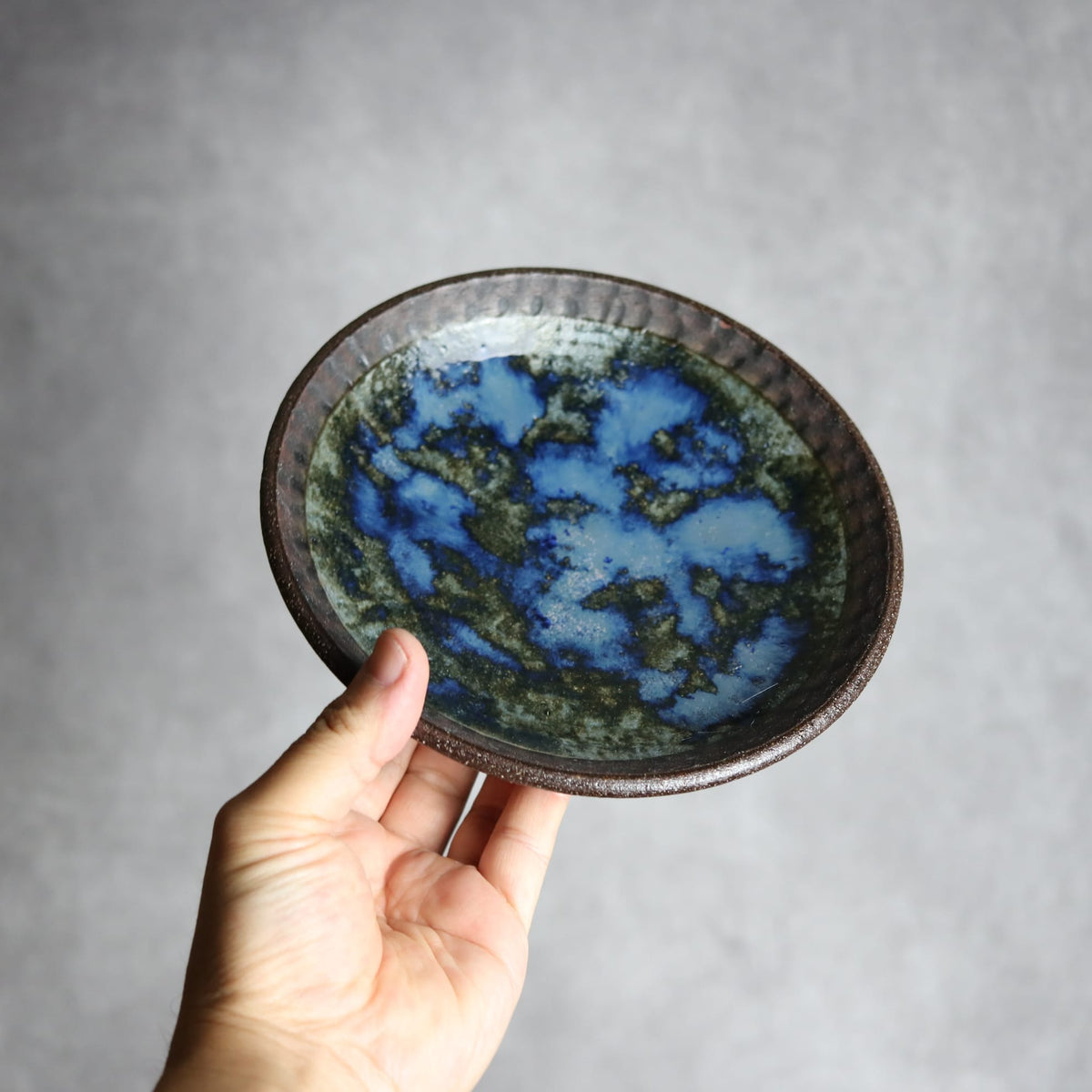 6寸皿2 孔雀 やちむん 陶器 sui