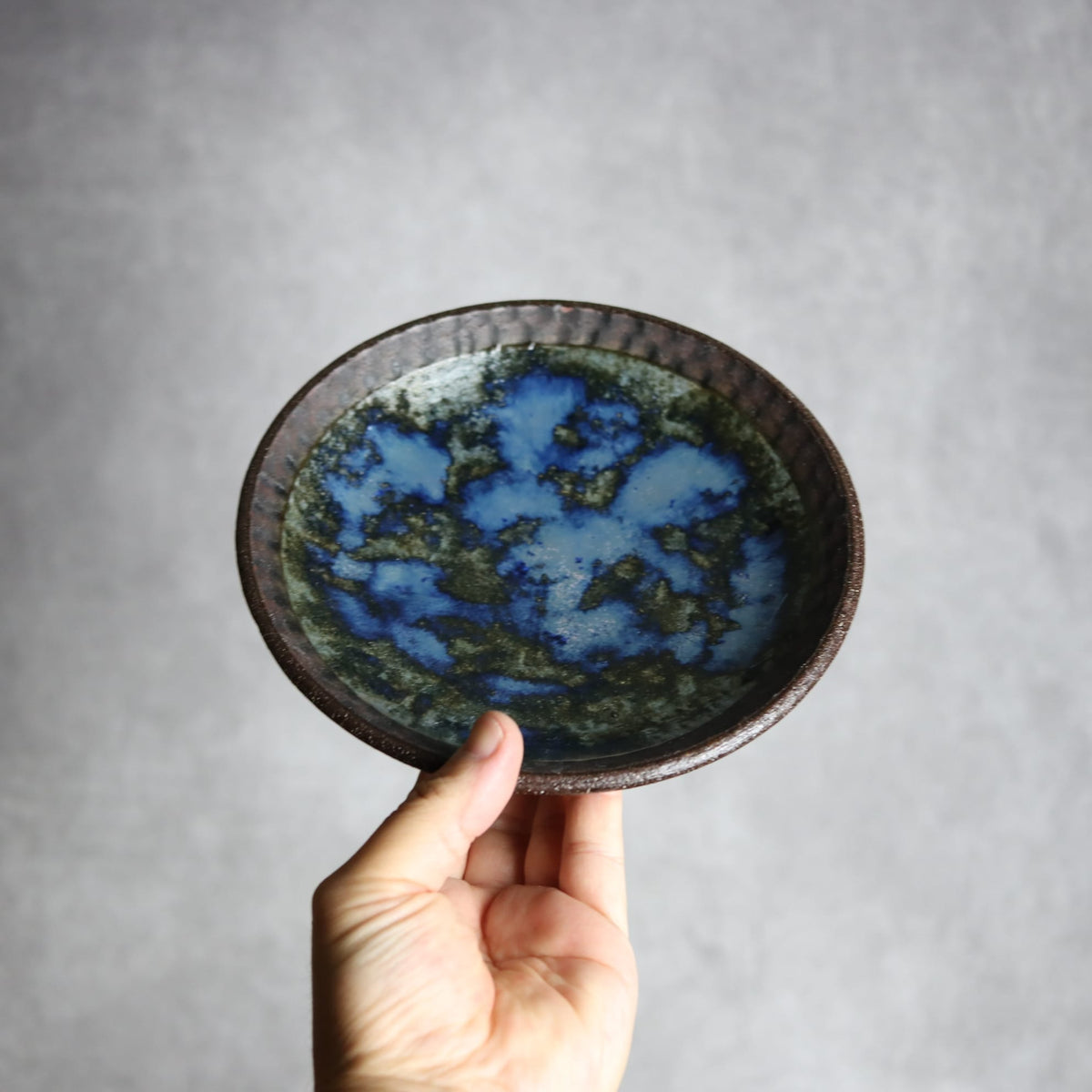 6寸皿2 孔雀 やちむん 陶器 sui