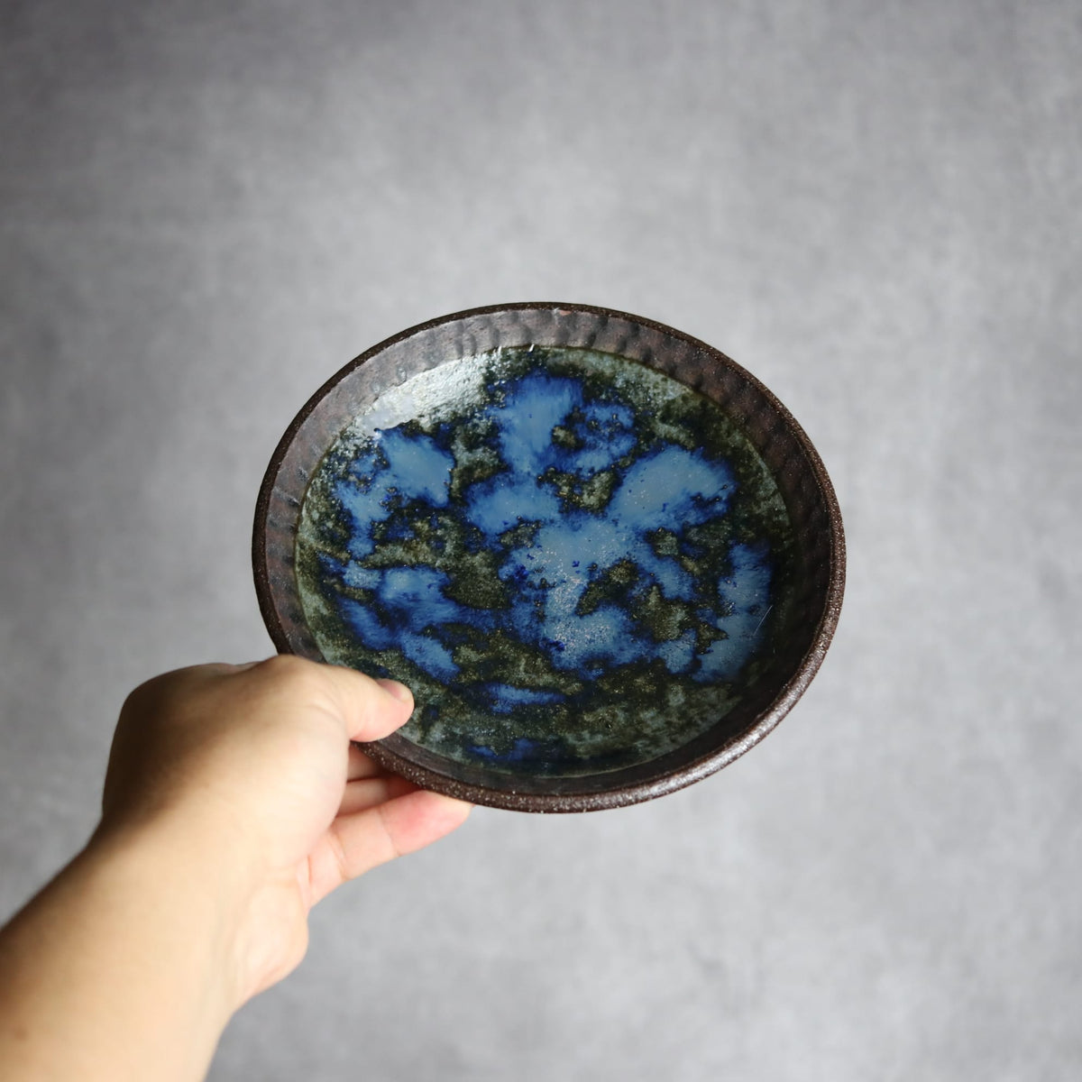 6寸皿2 孔雀 やちむん 陶器 sui