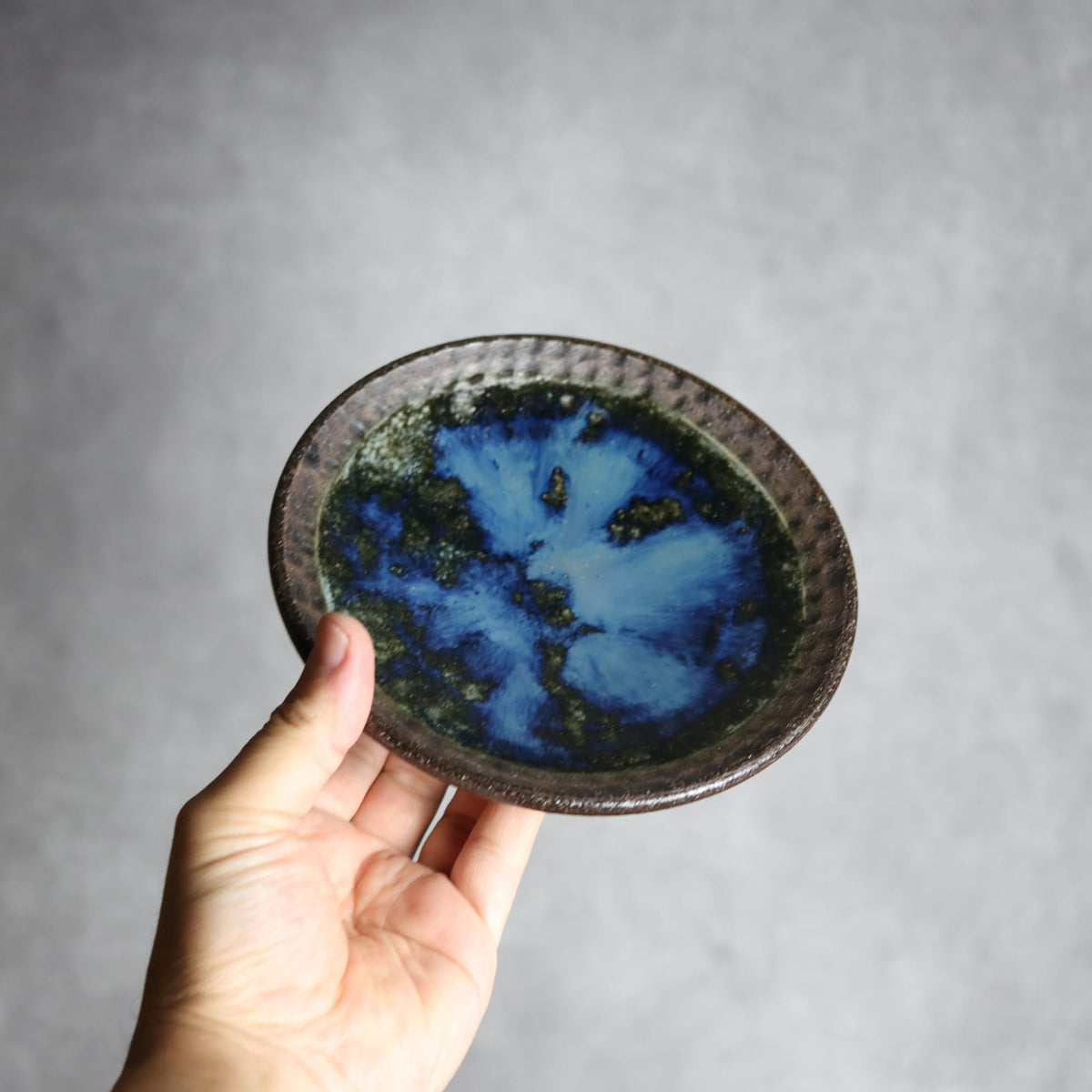 5寸皿2 孔雀 やちむん 陶器 sui