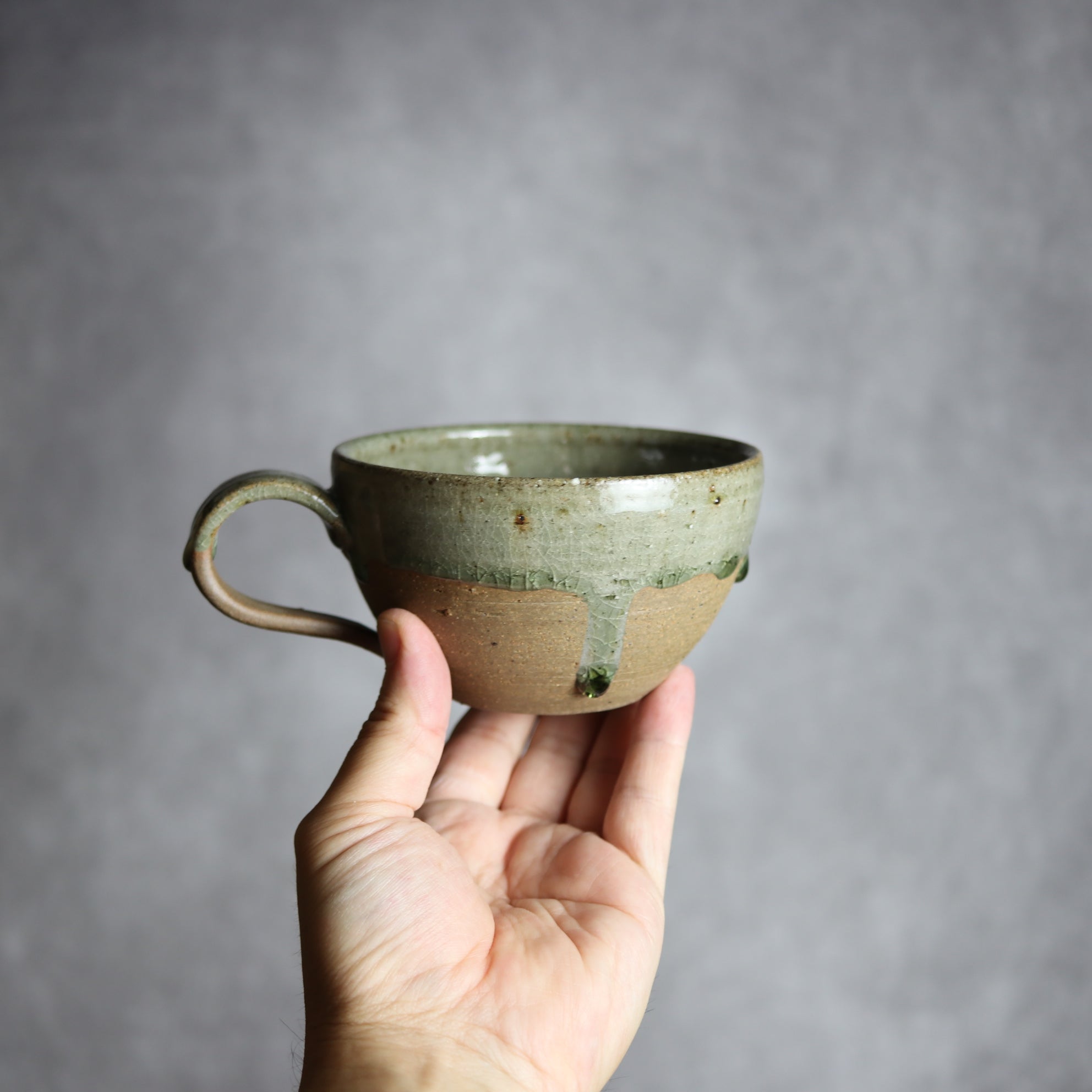 スープカップ2 灰釉 やちむん 陶器 仁陶器工房