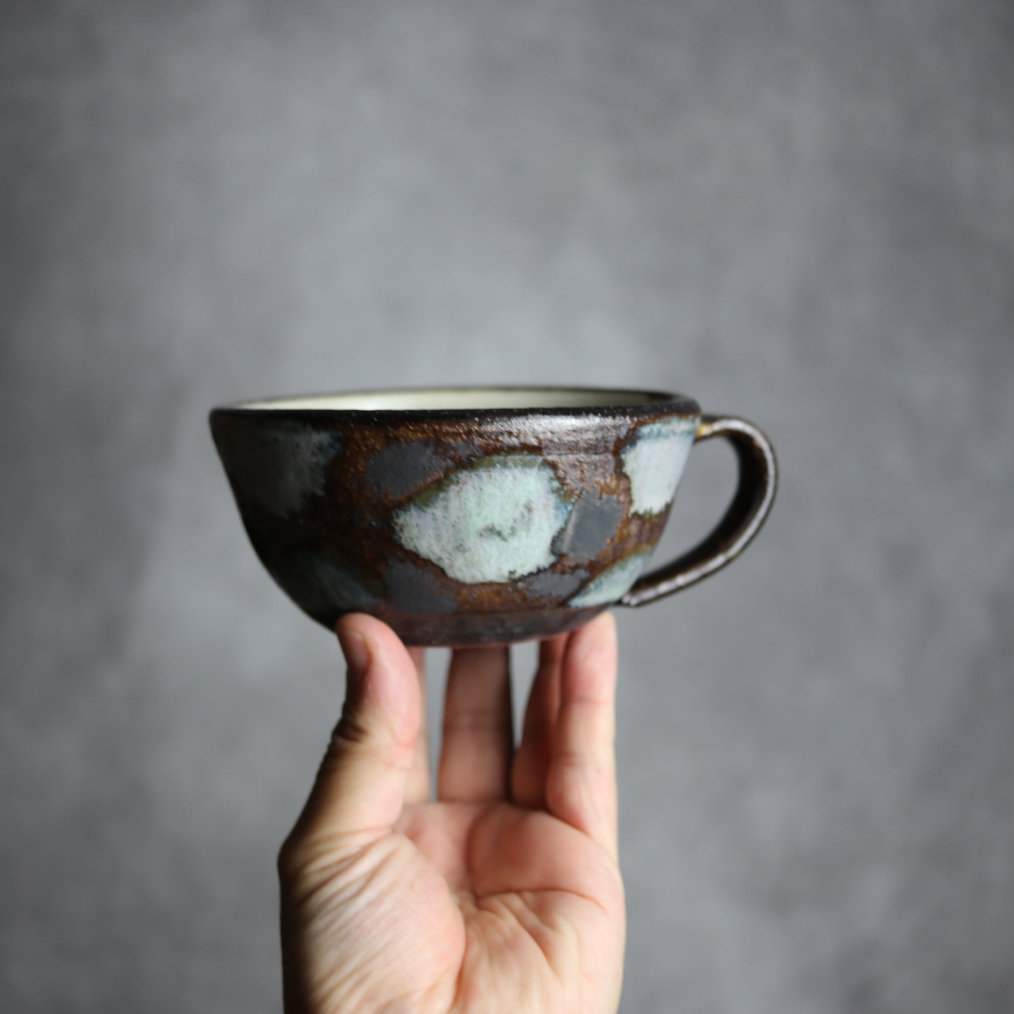 sui - スープカップ1 黒シリーズ やちむん 陶器 sui - mundasui