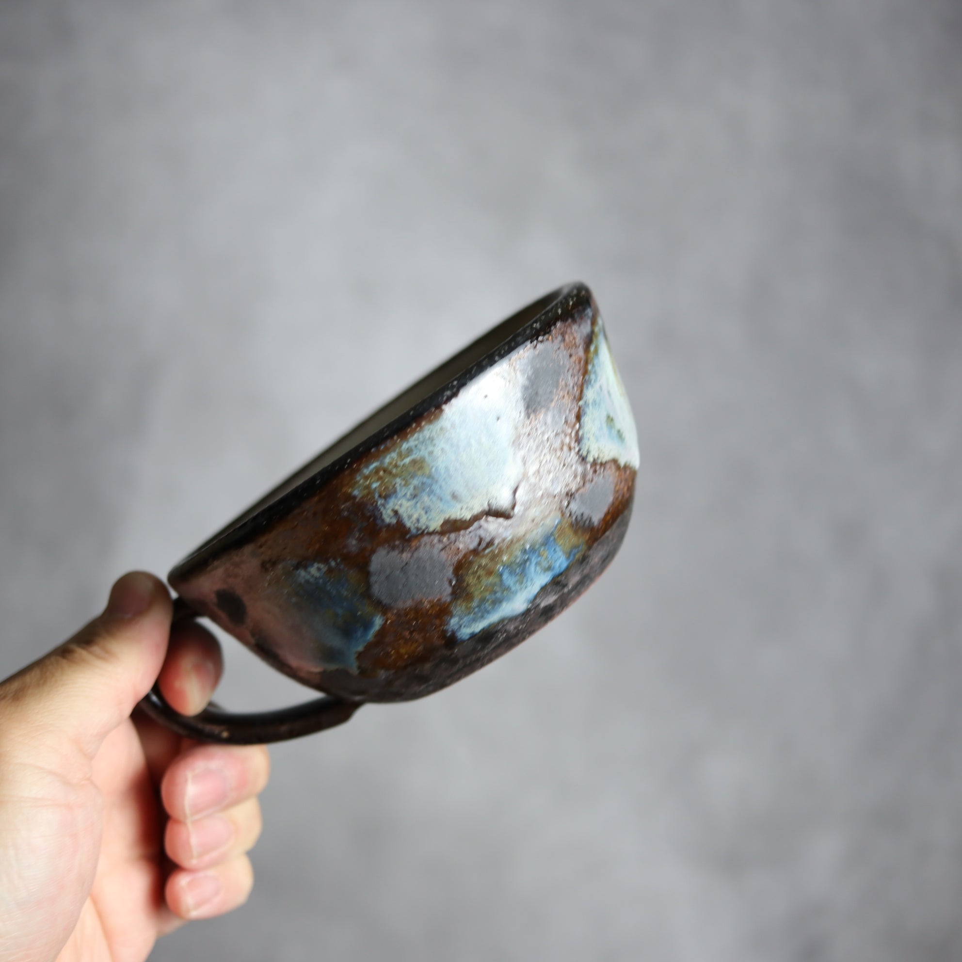 sui - スープカップ1 黒シリーズ やちむん 陶器 sui - mundasui