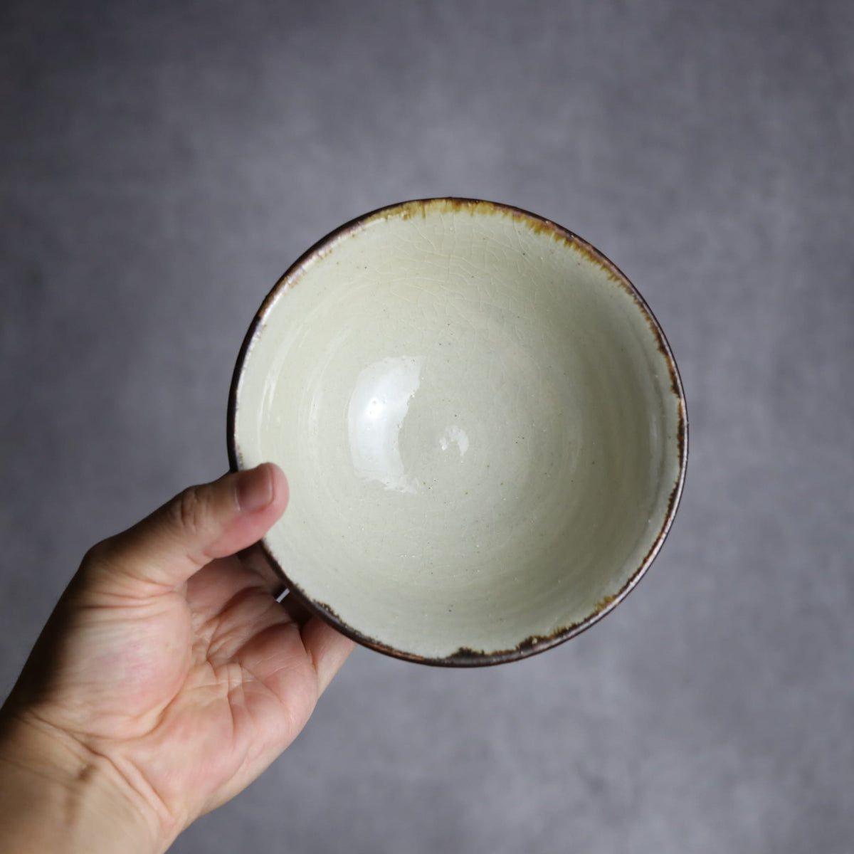 4.5寸マカイ2 三彩 双葉 やちむん 陶器 漂窯