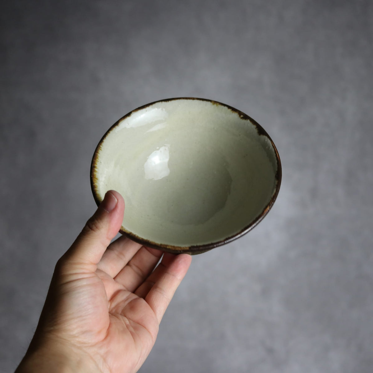 4.5寸マカイ2 三彩 双葉 やちむん 陶器 漂窯