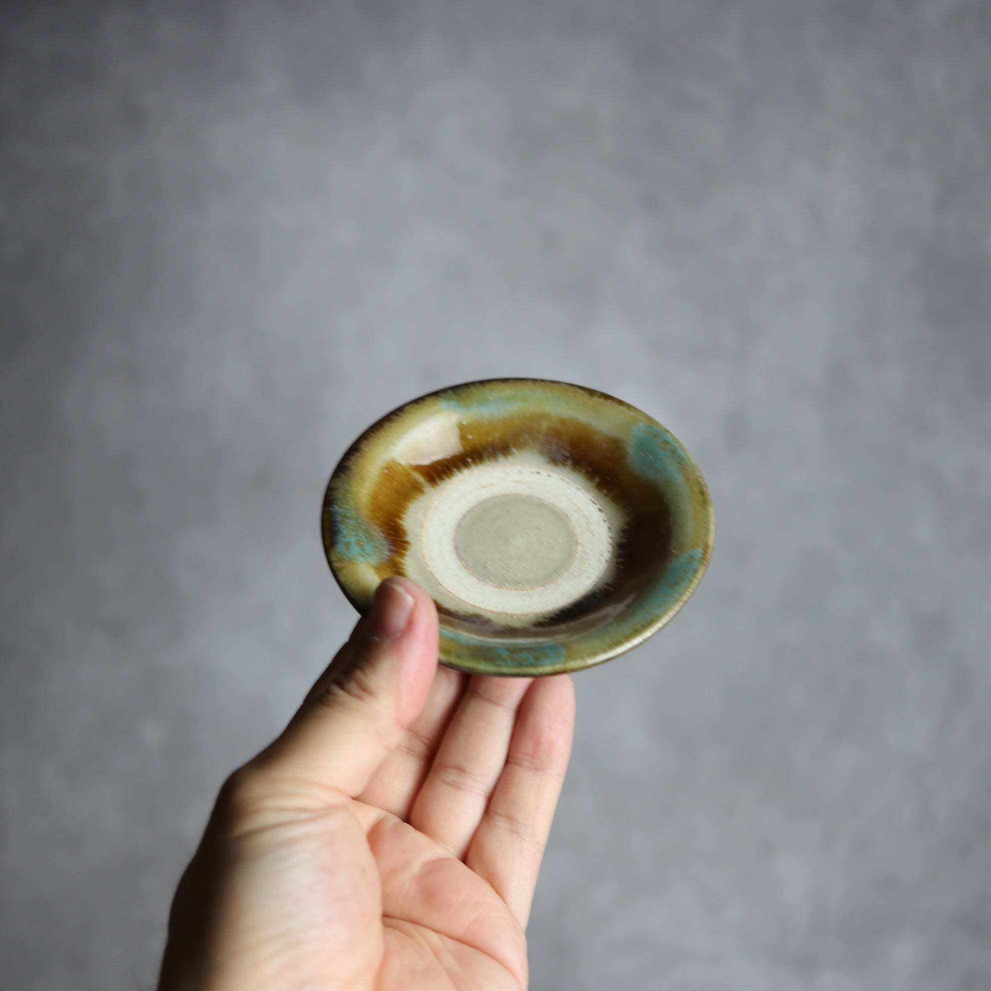 3寸皿2 三彩 掛釉 やちむん 陶器 北窯 松田米司工房