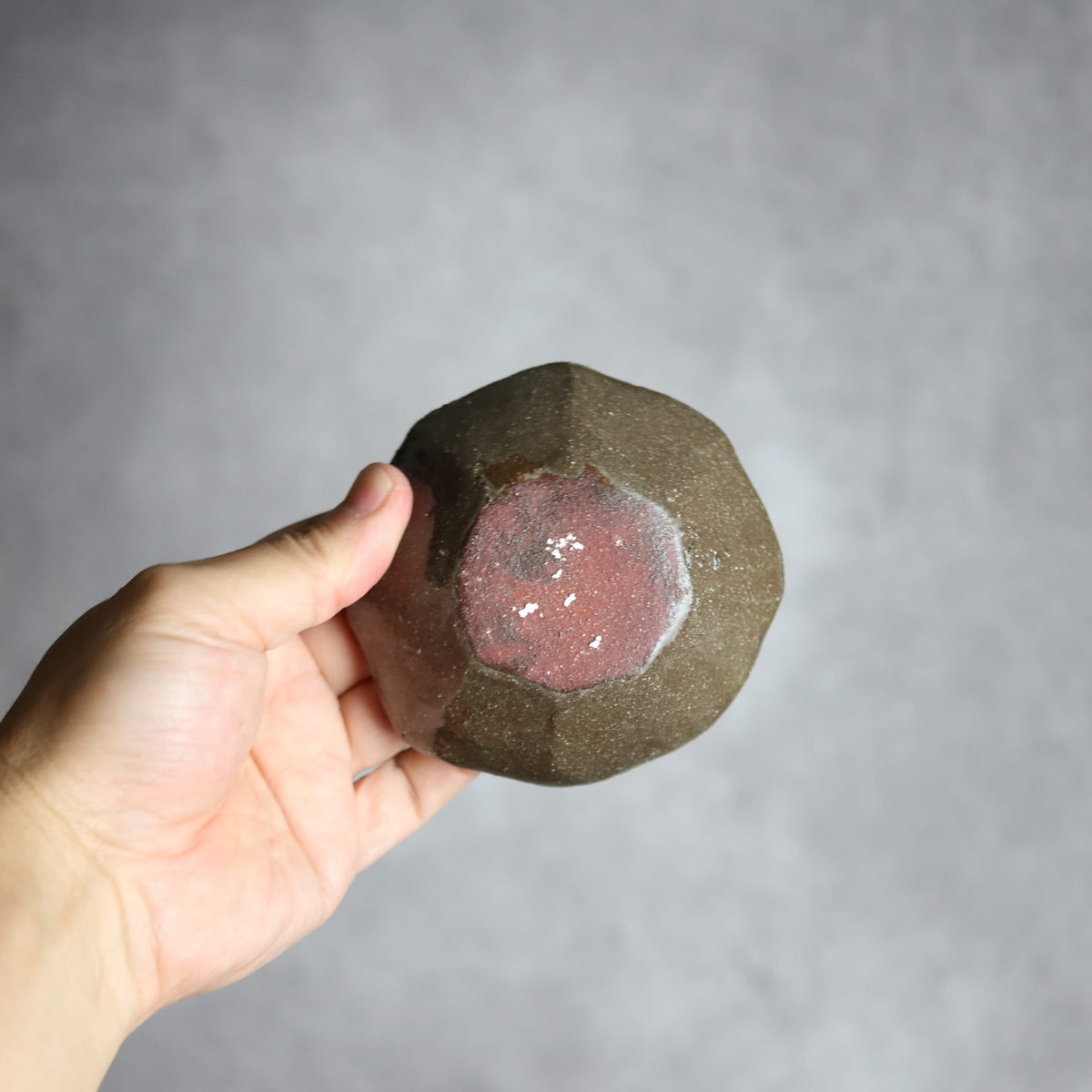 八角皿1 飴 呉須釉 やちむん 陶器 漂窯