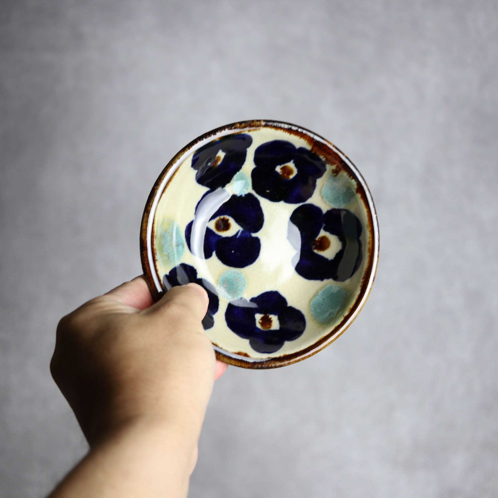 Alt Tag:*小鉢2 花紋 やちむん 陶器 エドメ陶房