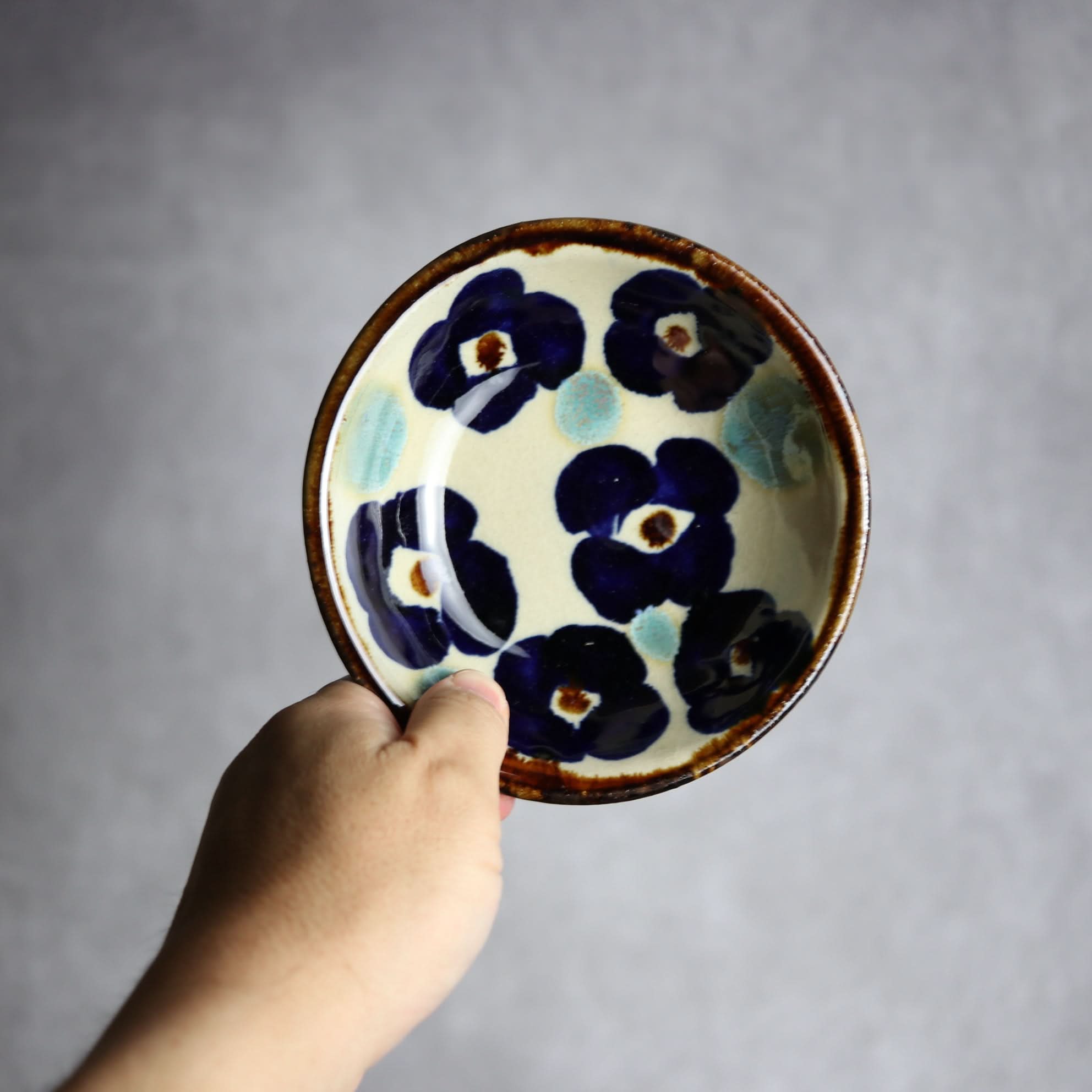 Alt Tag:*小鉢2 花紋 やちむん 陶器 エドメ陶房