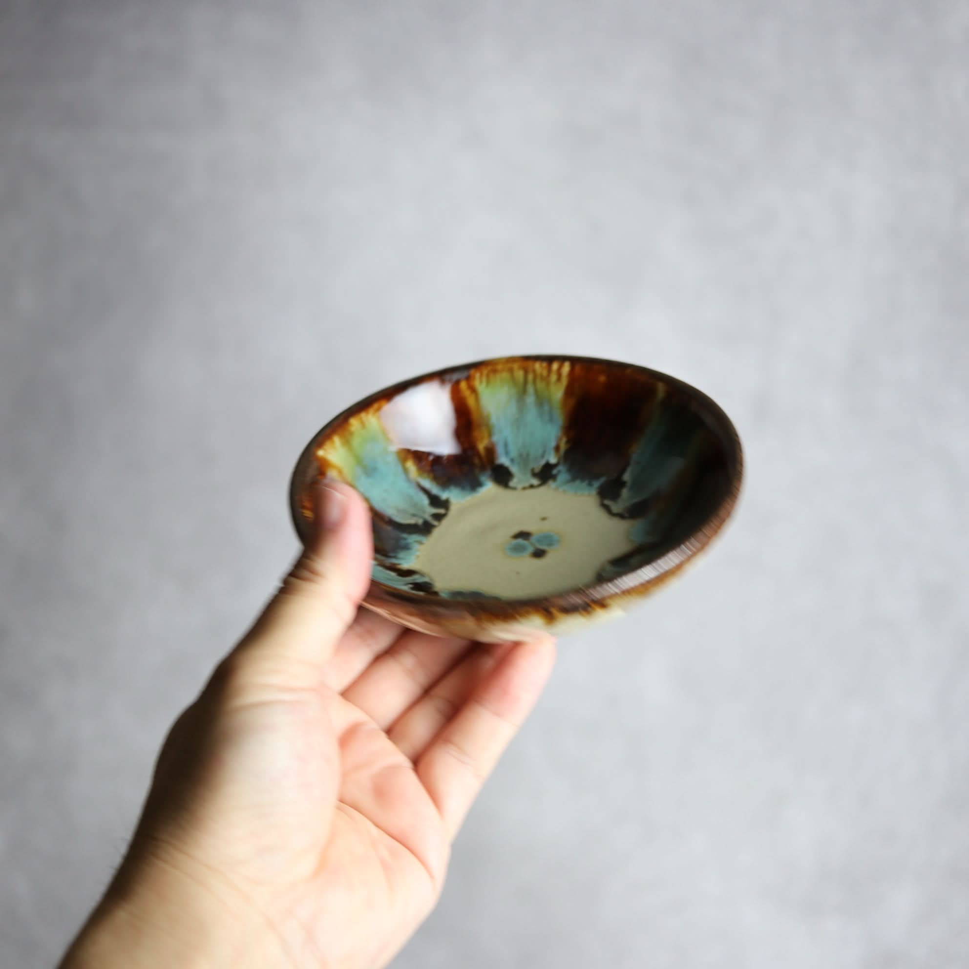 Alt Tag:*小鉢3 三彩紋 やちむん 陶器 エドメ陶房