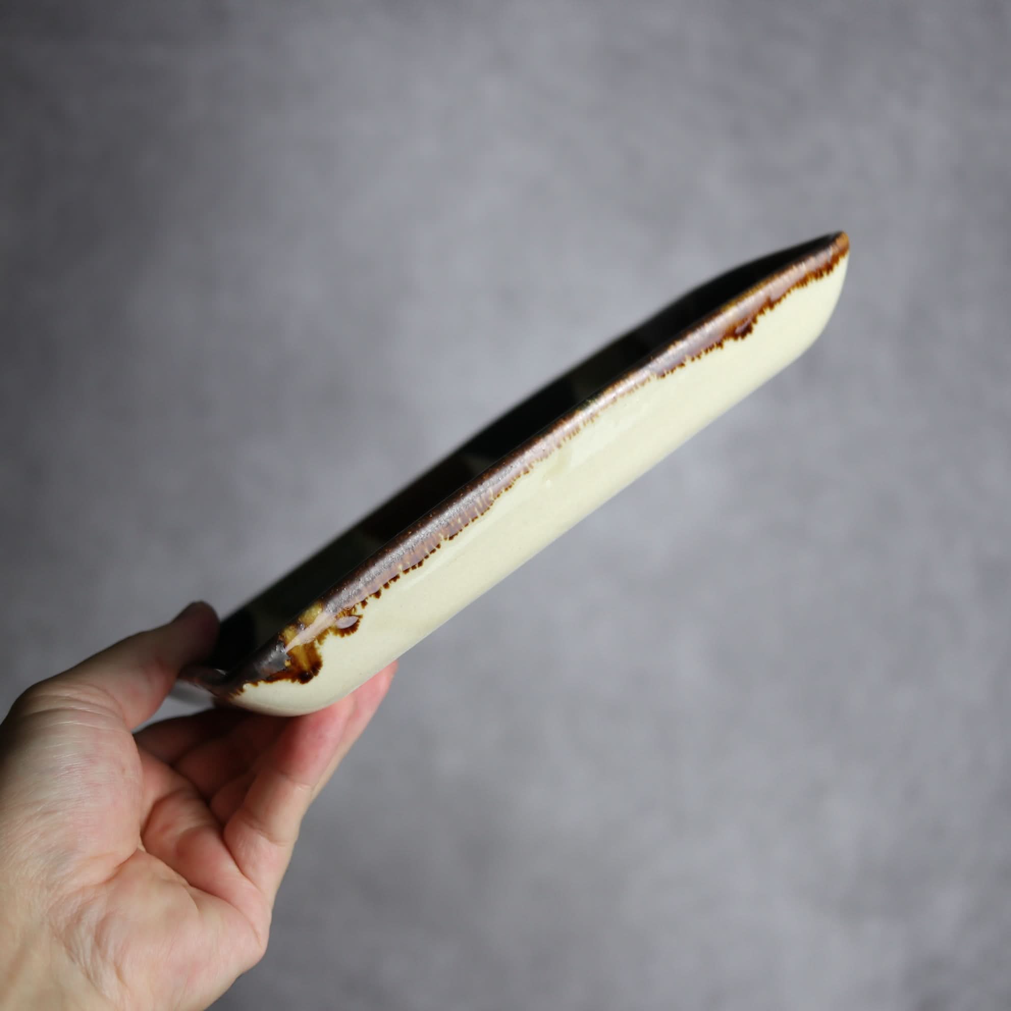 Alt Tag:*角皿2 三彩丸紋 やちむん 陶器 エドメ陶房