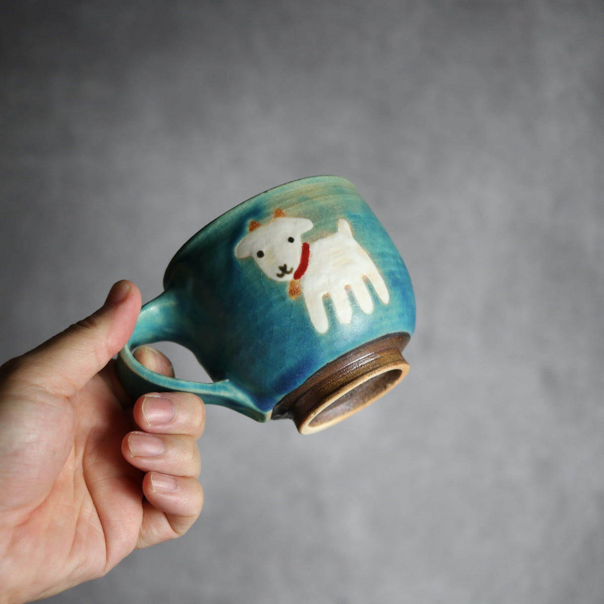 丸マグ ヤギ2 やちむん 陶器  atelier qucchane