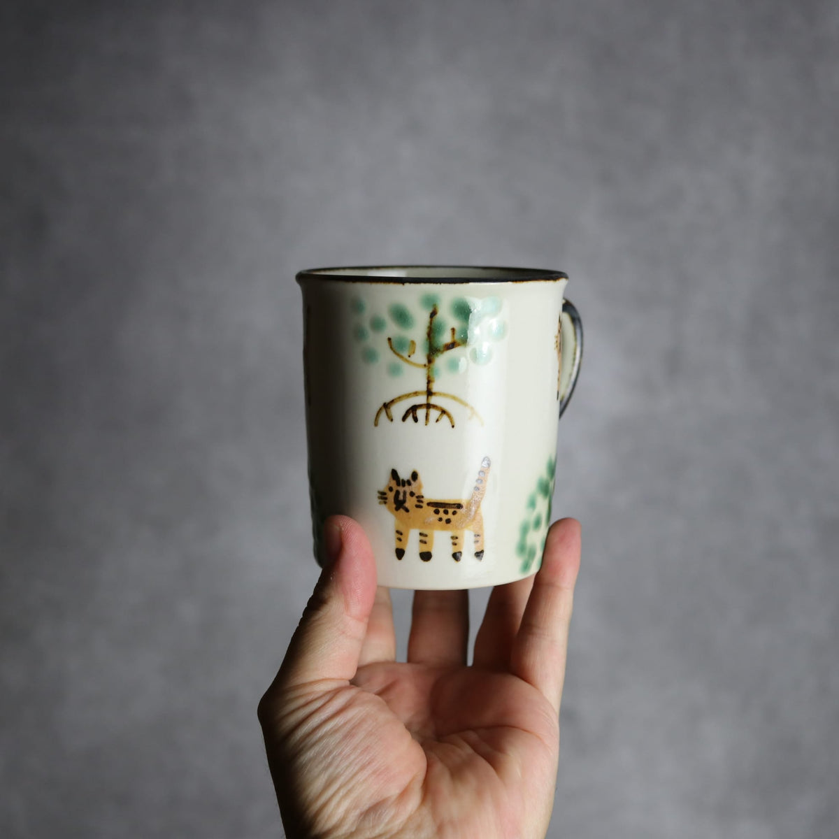 トールマグ ヤマネコマングローブ やちむん 陶器 atelier qucchane