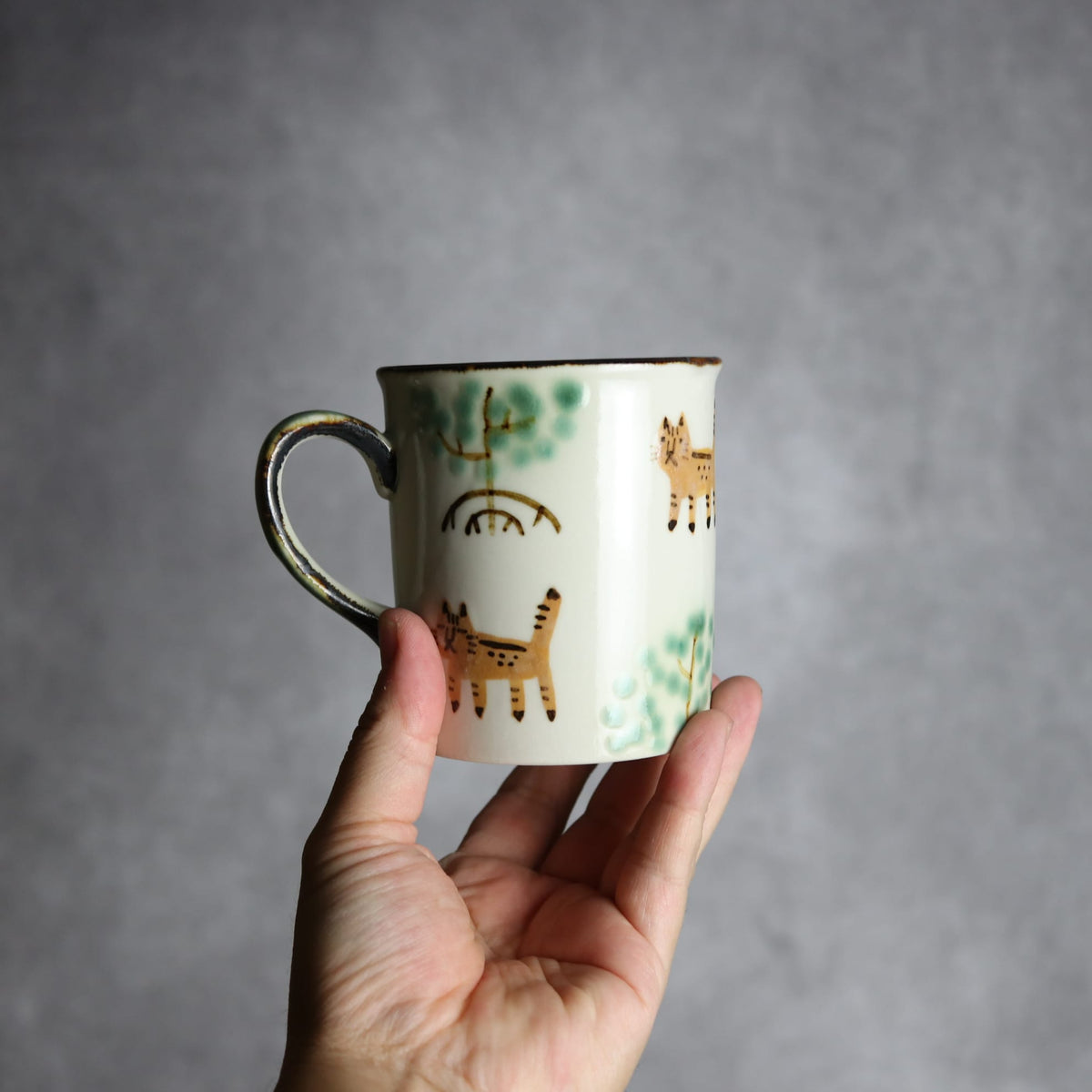トールマグ ヤマネコマングローブ やちむん 陶器 atelier qucchane