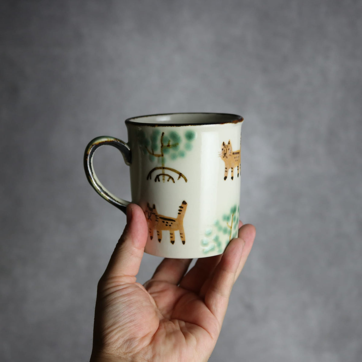 トールマグ ヤマネコマングローブ やちむん 陶器 atelier qucchane