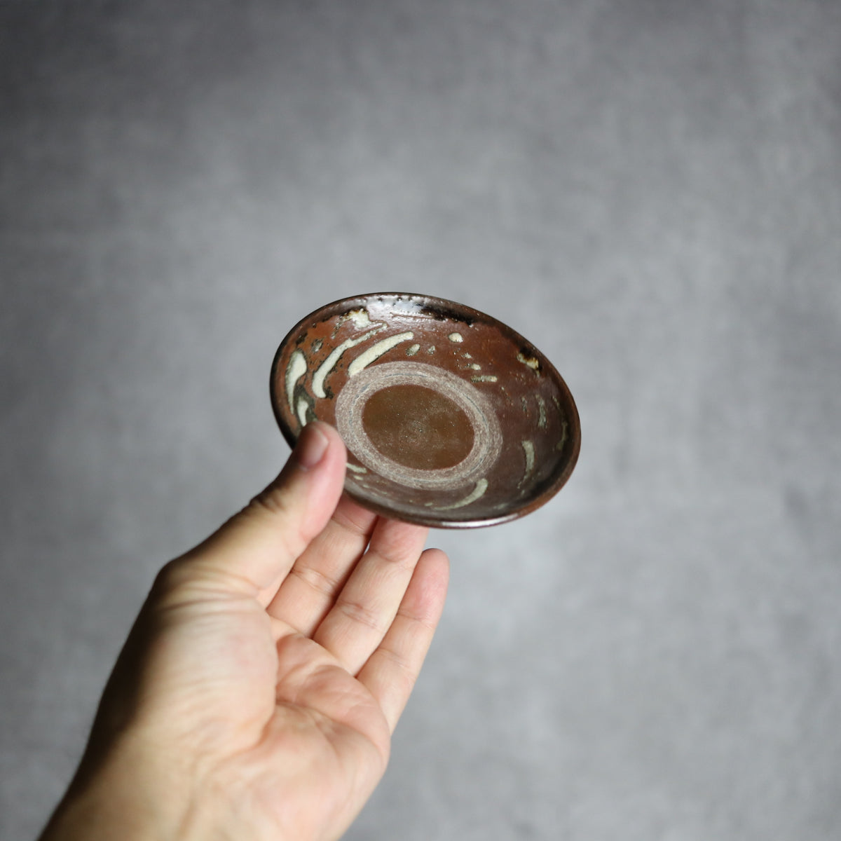 3寸皿1 イッチン 菊唐草 やちむん 陶器 北窯 松田共司工房