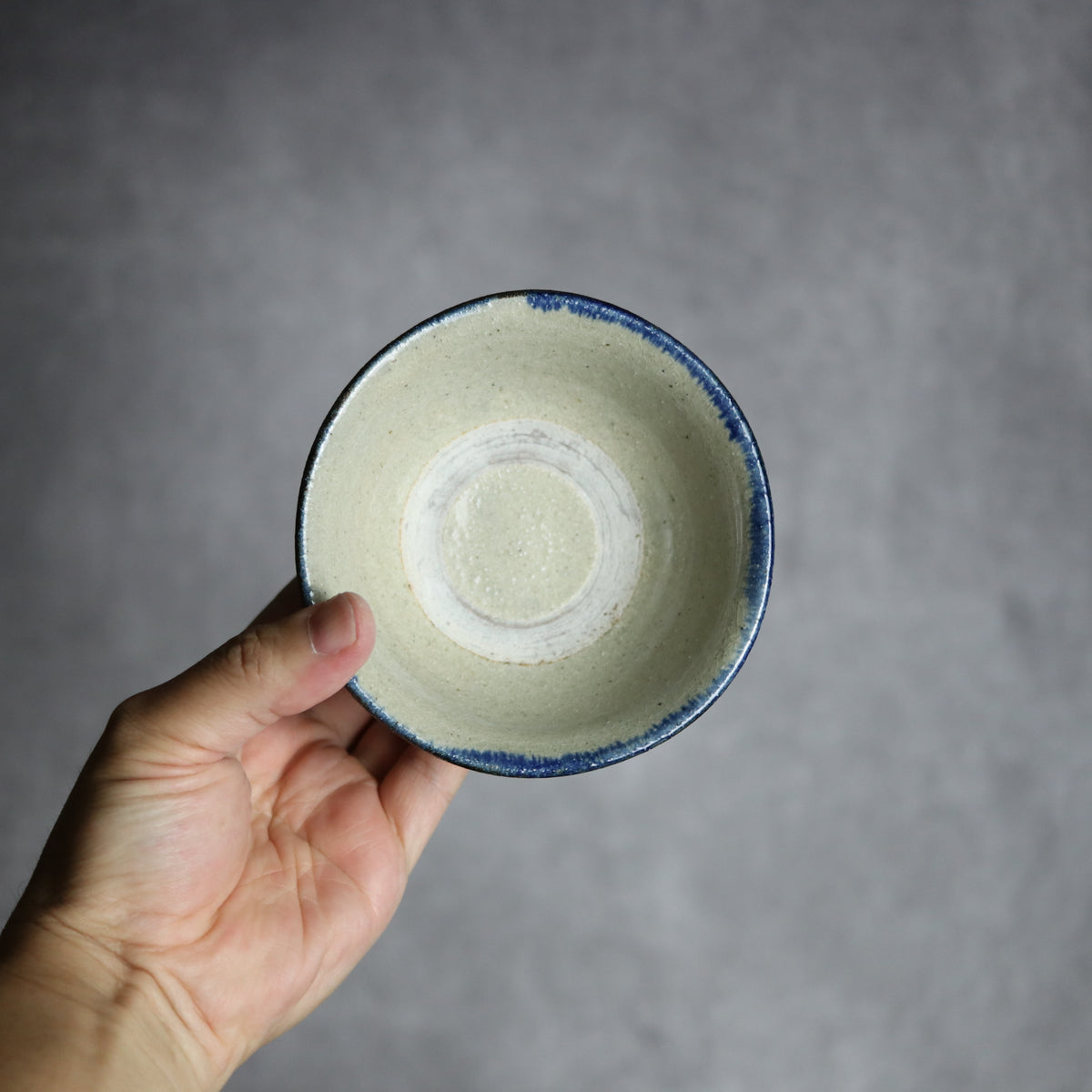 3.5寸マカイ2 呉須釉 線 やちむん 陶器 北窯 松田共司工房